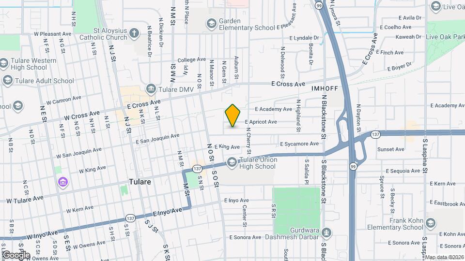 748 E San Joaquin Ave Map and Location Details