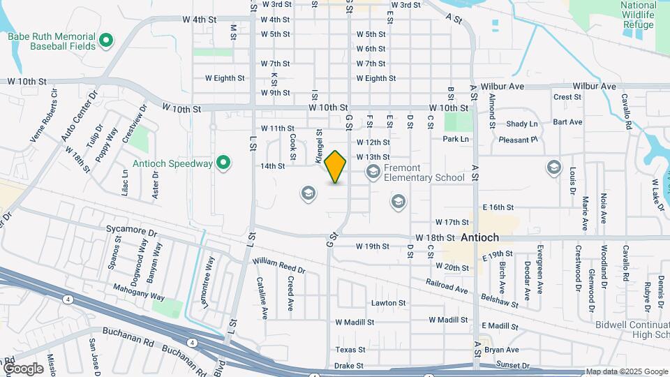619 W 15th St Map and Location Details
