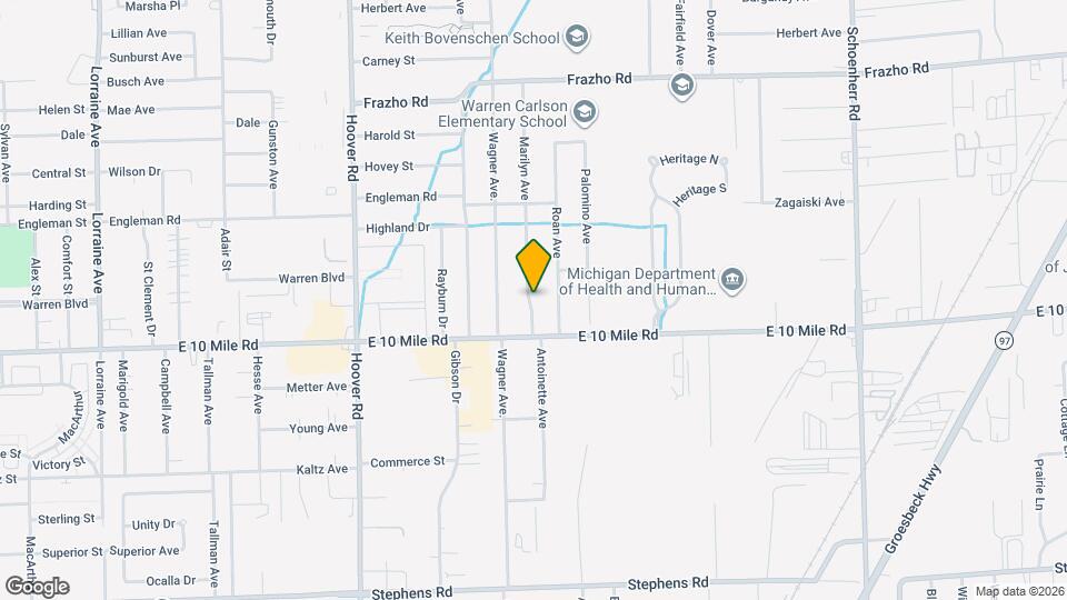 25100 Marilyn Ave Map and Location Details