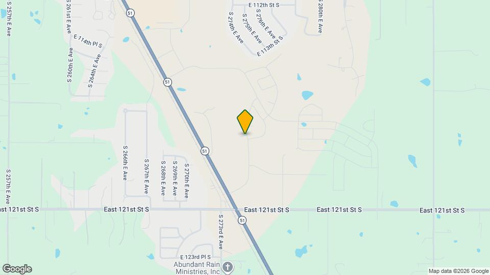 27811 E 114th Pl S Map and Location Details