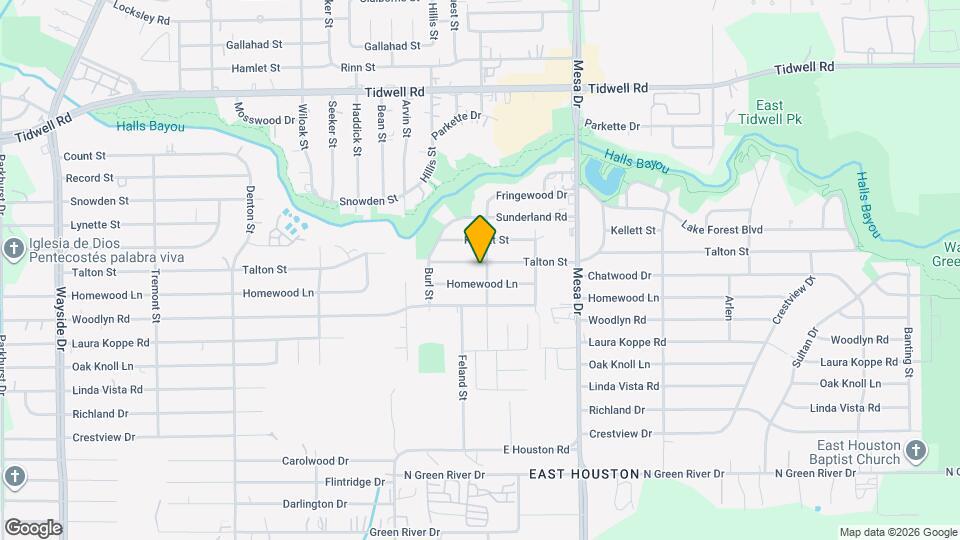 8546 Talton St Map and Location Details