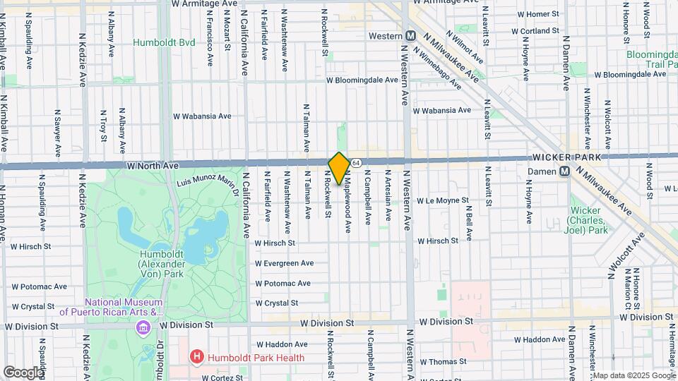 1514 N Maplewood Ave, Unit 2 Map and Location Details