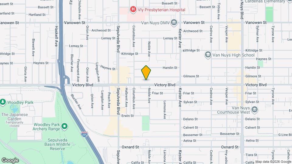 15115 Victory Blvd Map and Location Details