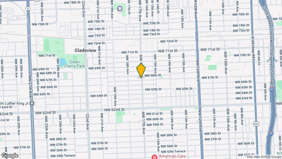 6700 NW 17th Ave Map and Location Details