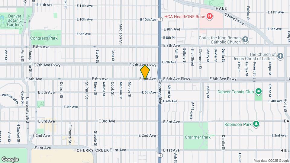 3738 E 6th Ave Mapa y Detalles de la Ubicación