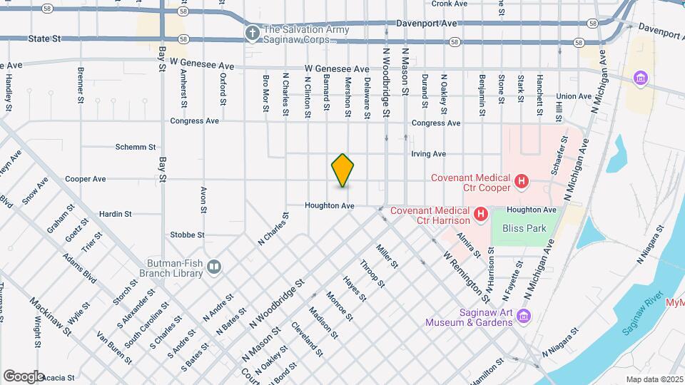 1519 Mershon St Map and Location Details