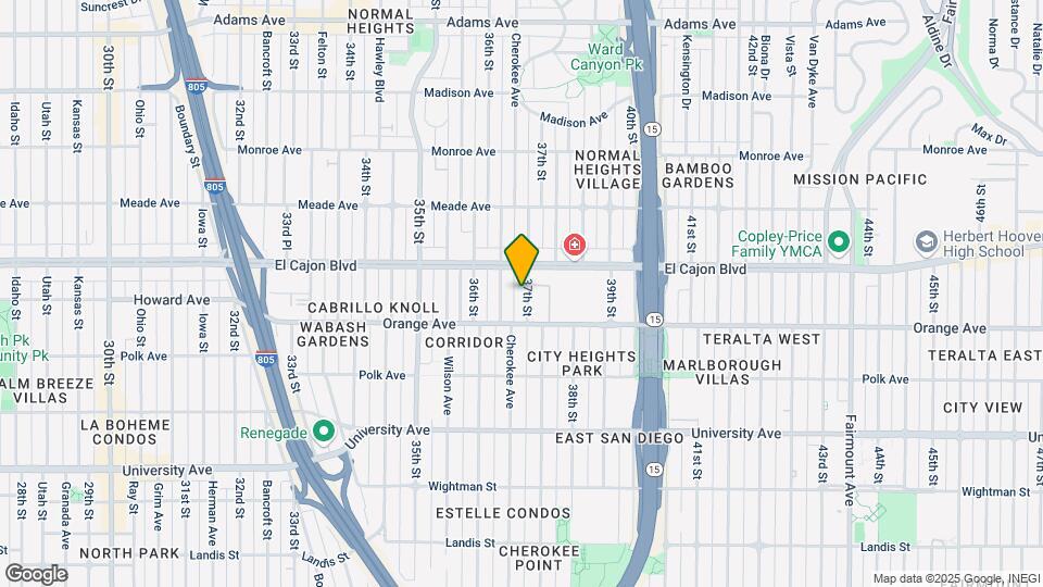 4250-54 37th St Map and Location Details