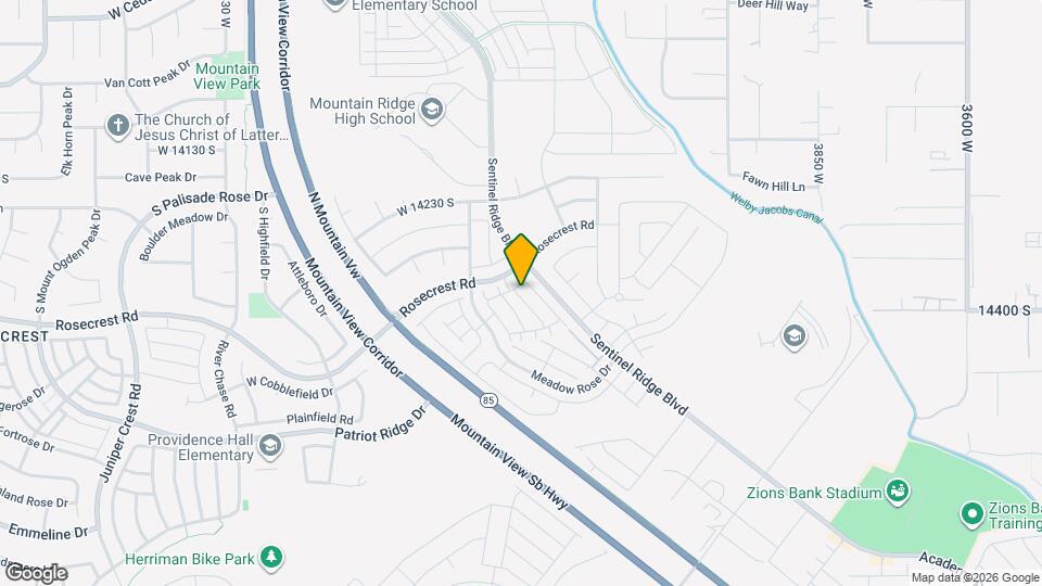 14369 S Oakfield Way Map and Location Details