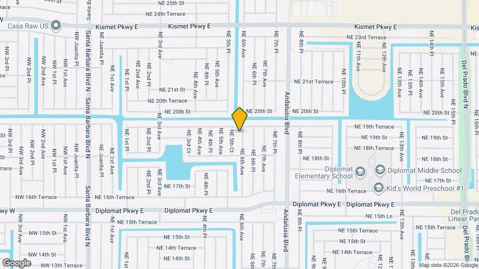 1904 NE 6th Ave Map and Location Details