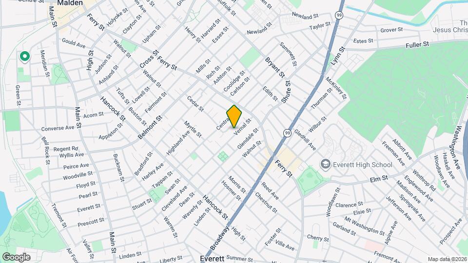 130 Vernal St Map and Location Details