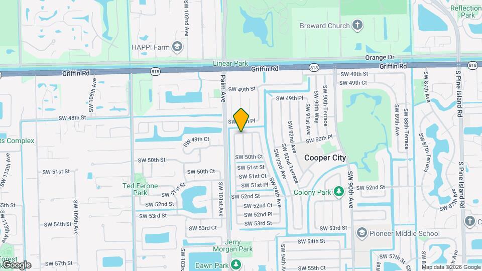 5001 SW 94th Way Mapa y Detalles de la Ubicación