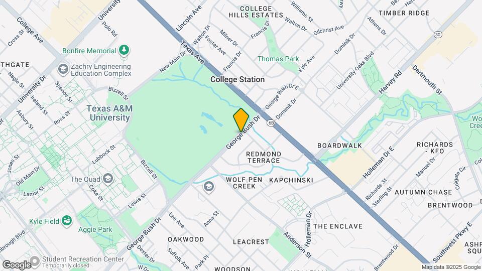 1618 George Bush Dr Mapa y Detalles de la Ubicación