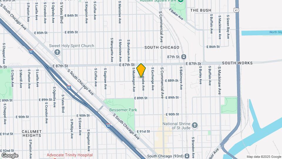 8756 S Escanaba Ave Map and Location Details