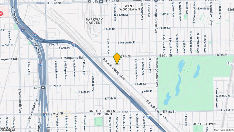6741 S Eberhart Ave Mapa y Detalles de la Ubicación