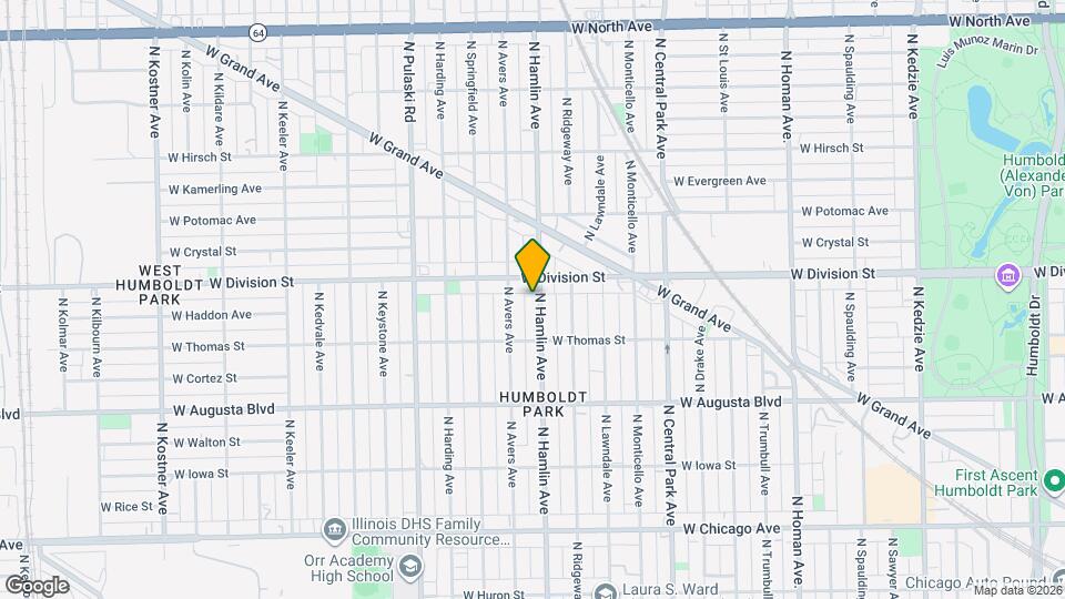 1138 N Hamlin Ave Mapa y Detalles de la Ubicación