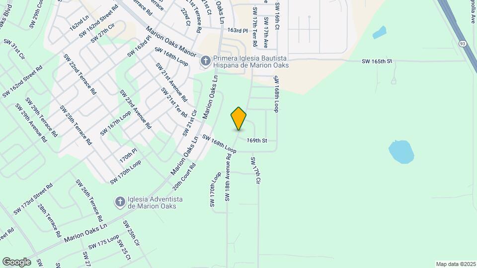 16855 SW 18th Avenue Rd Map and Location Details