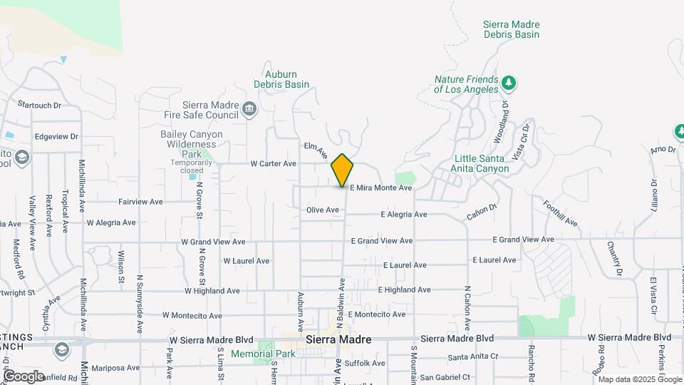 411 N Baldwin Ave Map and Location Details