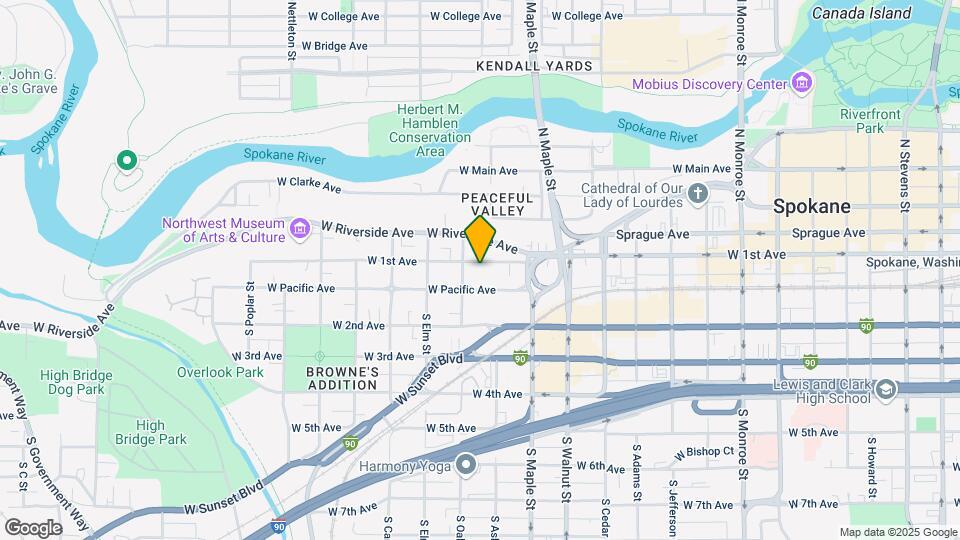 1717 W 1st Ave Map and Location Details