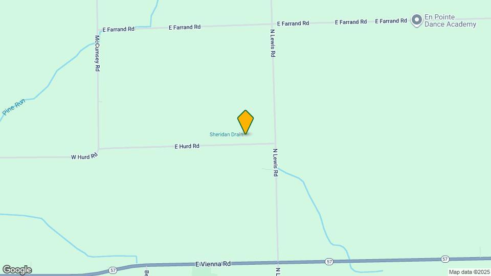 1327 E Hurd Rd Map and Location Details