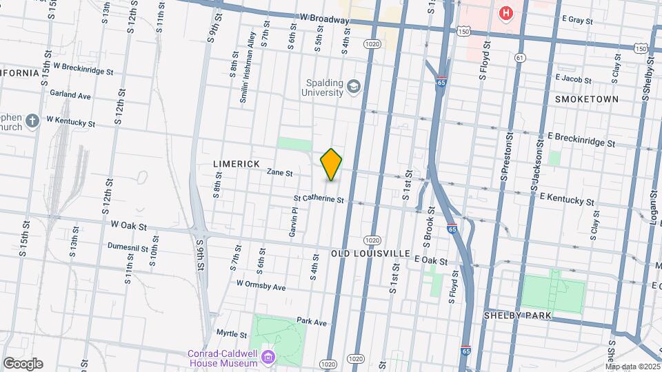 1023 S 4th St Map and Location Details