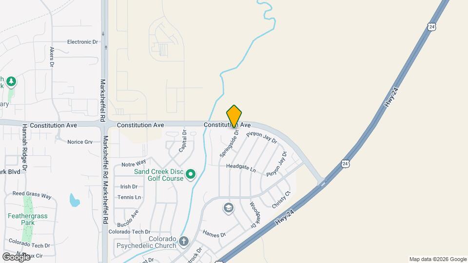 2382 Springside Dr Mapa y Detalles de la Ubicación