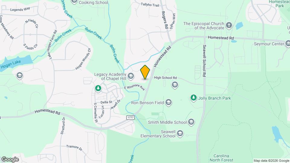 1502 Homestead Rd Map and Location Details