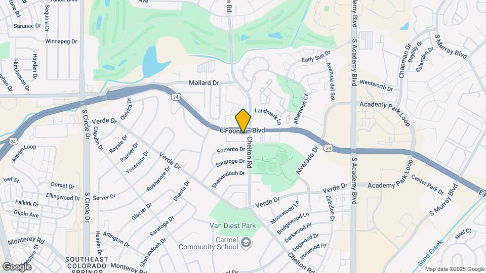 3209 E Fountain Blvd Map and Location Details