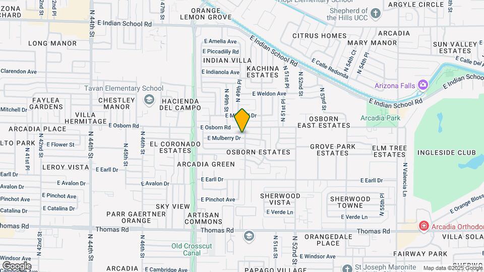 4932 E Mulberry Dr Map and Location Details