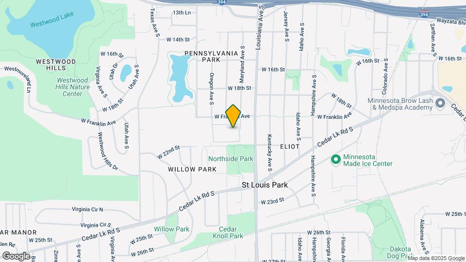 7411 W Franklin Ave Map and Location Details