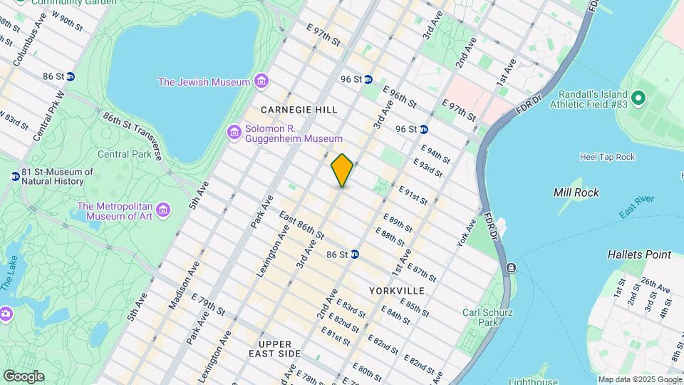 201 E 89th St Map and Location Details