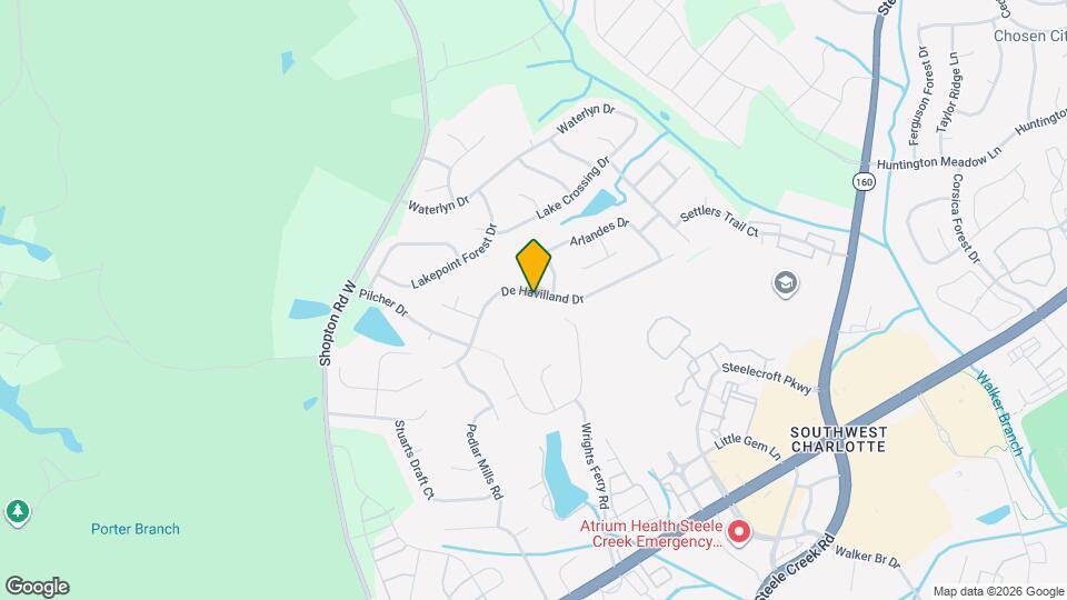 15413 De Havilland Dr Map and Location Details