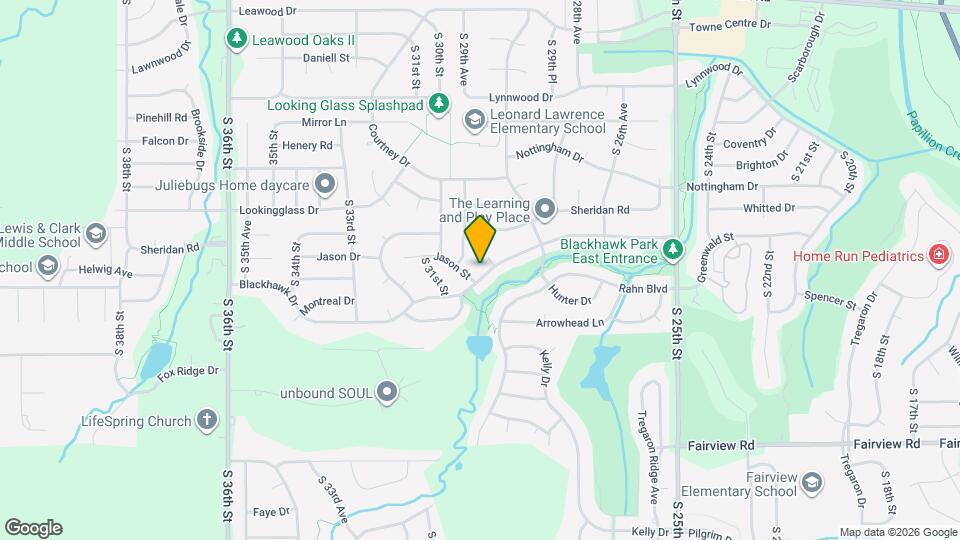 2928 Blackhawk Dr Map and Location Details