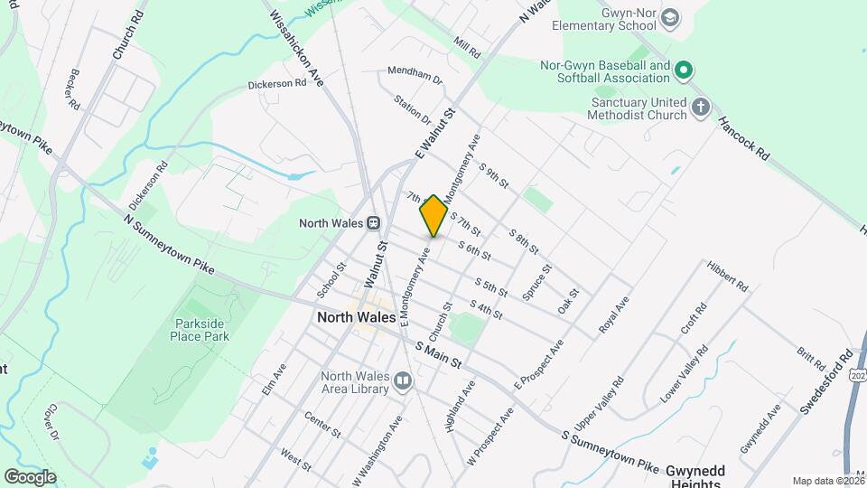 513 E Montgomery Ave Mapa y Detalles de la Ubicación