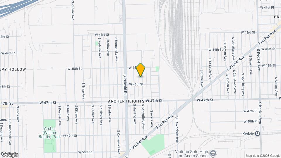 4536 S Springfield Ave Map and Location Details