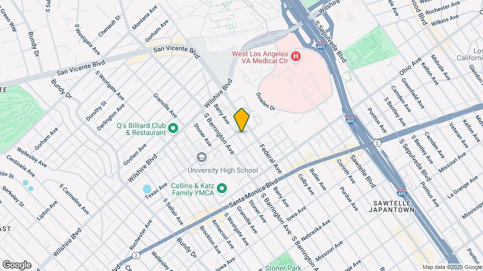 1310 Barry Ave Mapa y Detalles de la Ubicación