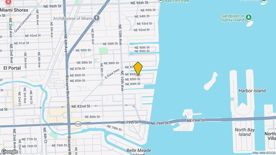 1121 NE 85th St Map and Location Details