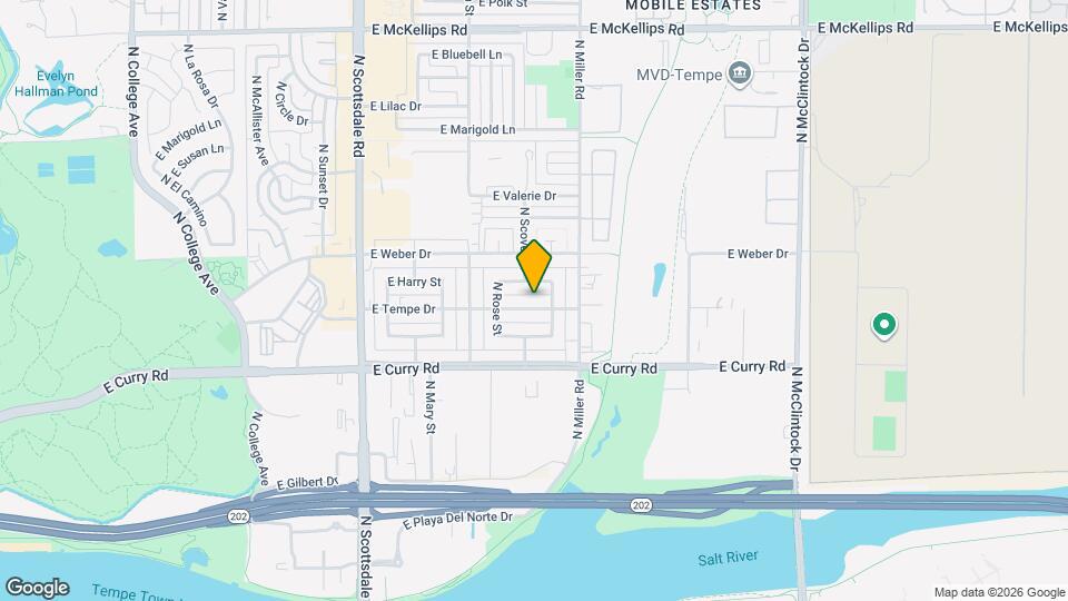 1212 E Tempe Dr Map and Location Details