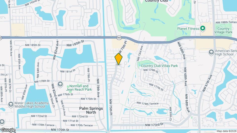 7488 NW 181st St Map and Location Details
