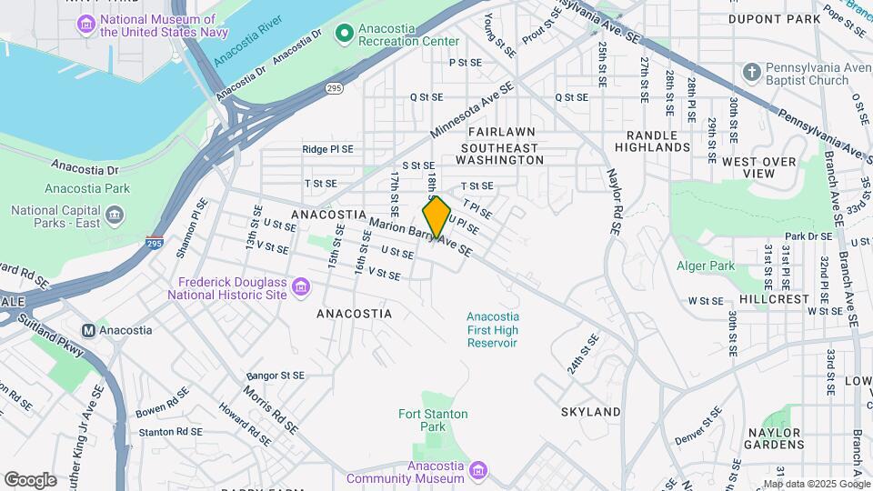 Anacostia Apartments Map and Location Details