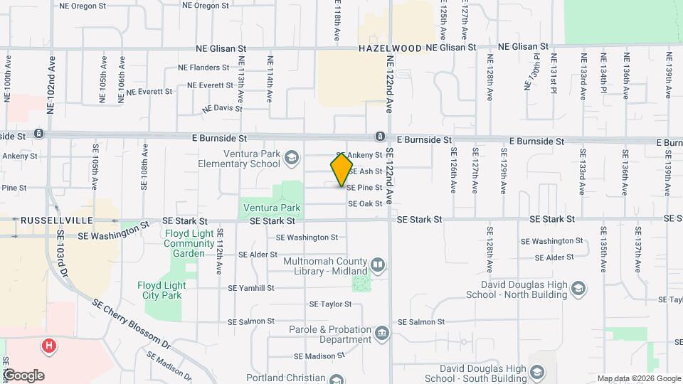 11856 SE Pine St Map and Location Details