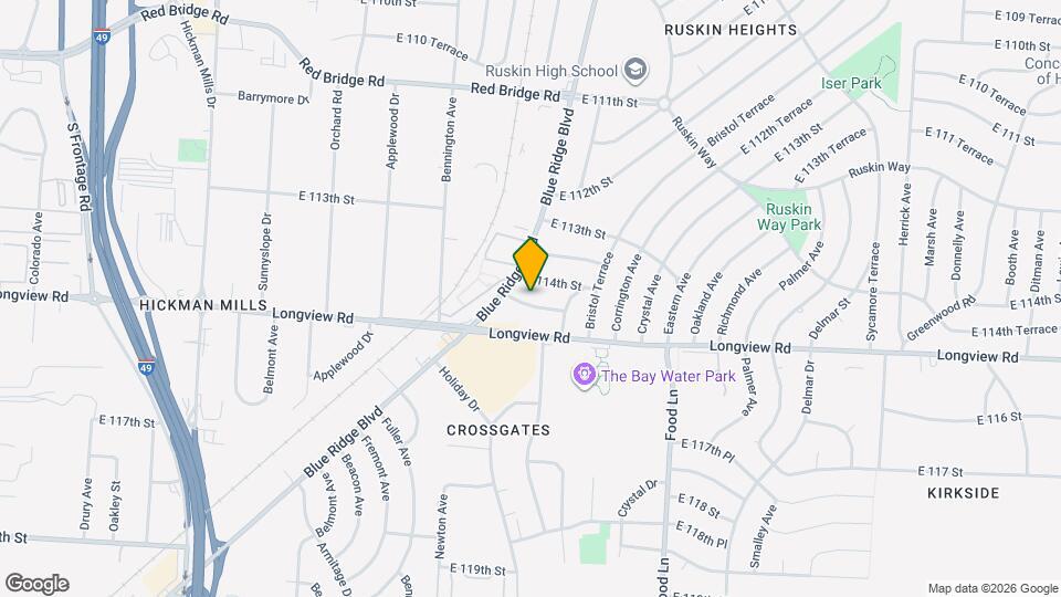 6806 E 114th Terrace Map and Location Details