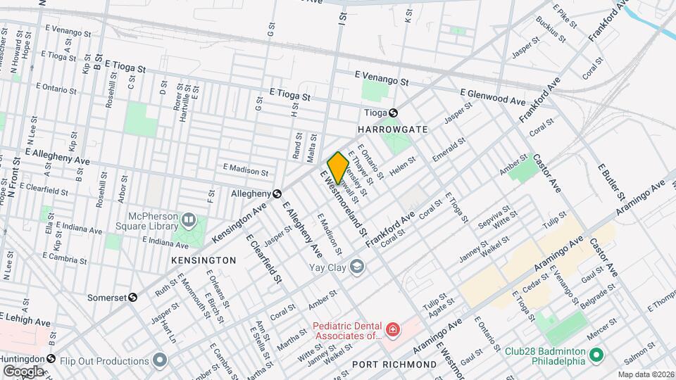 1873 E Westmoreland St, Unit 530 Map and Location Details