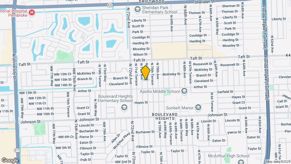 1400 N 70th Way, Unit 1400 Map and Location Details