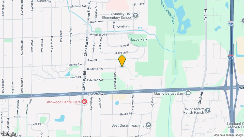 709 Burdette Ave Map and Location Details