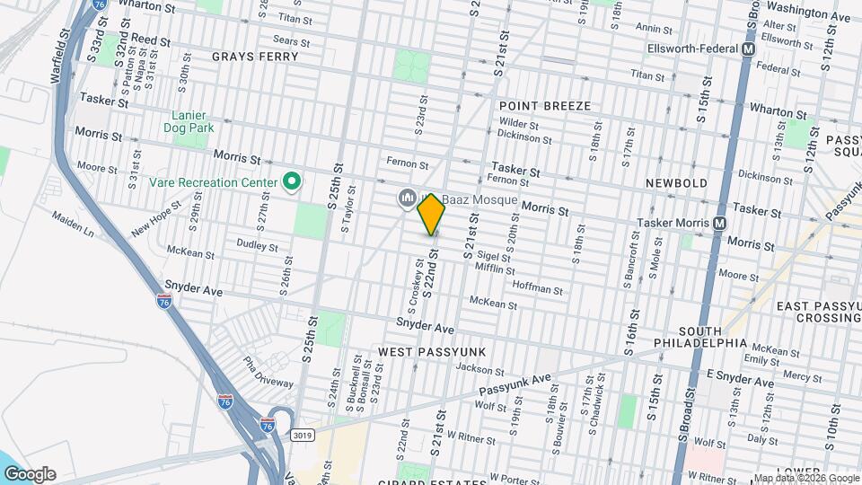 1822 S 22nd St Map and Location Details