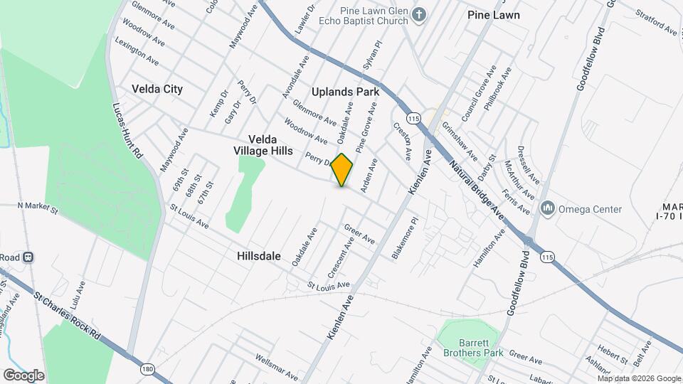 6404 Myron Ave Map and Location Details