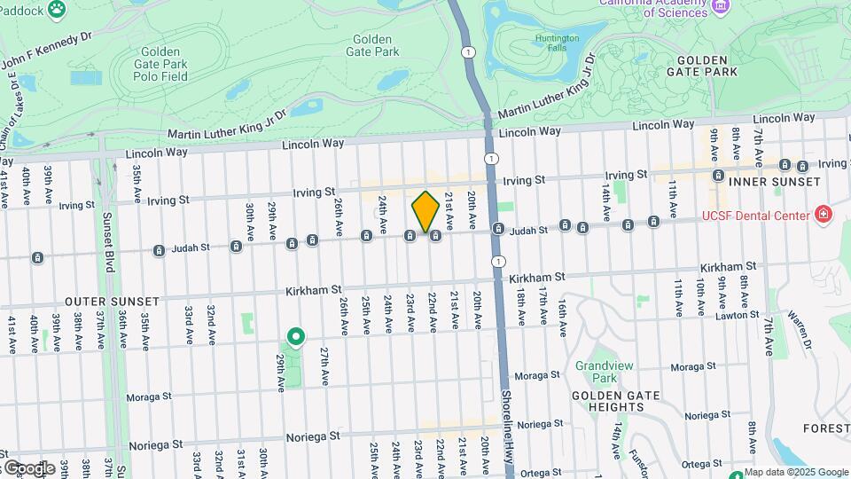 1701 Judah St, Unit #A Map and Location Details