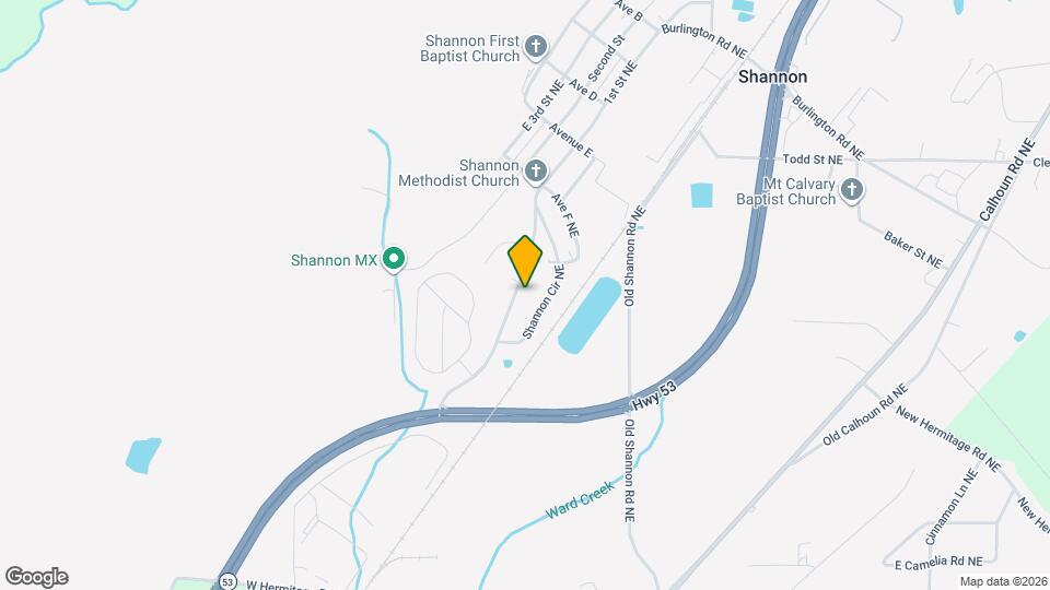 826 Shannon Cir NE Map and Location Details