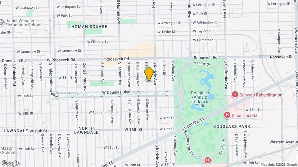 1325 S Sawyer Ave, Unit 3 Map and Location Details