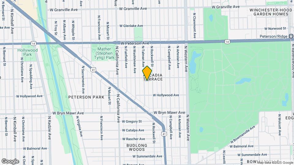 5749 N Talman Ave, Unit Garden Map and Location Details